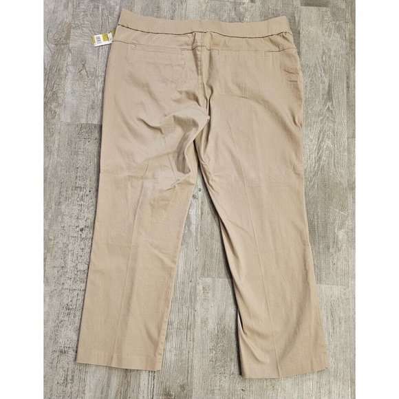 LEE Womens - STYLE UP - Caramel Pull-On Flare, Size 22W Medium - Cotton - Picture 2 of 10